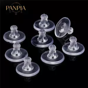 PNPIA- 50 Chiếc Bông Tai Cao Su Hạng Nặng Bas Tay Giá Đỡ Nút Chặn Đai Ốc Mềm Silicone