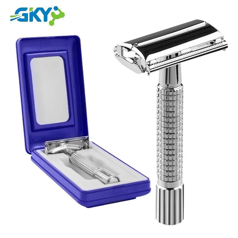 GKY Double Edge Dao Cạo Râu Cổ Điển Hướng Dẫn Sử Dụng Nam, Bộ Tông Đơ Cắt Cổ GKY