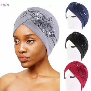 SAIA Hồi Giáo Mũ Turban Nữ Mũ Đội Đầu Bonnet Mũ Ngủ