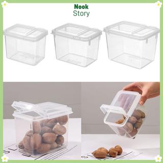 [Giao hàng từ Việt Nam] Hộp Bento NOOKSTORY Bộ đồ ăn cắm trại bằng nhựa ngoài trời Thiết kế nắp lật Hộp đựng đồ ăn trưa chuẩn bị