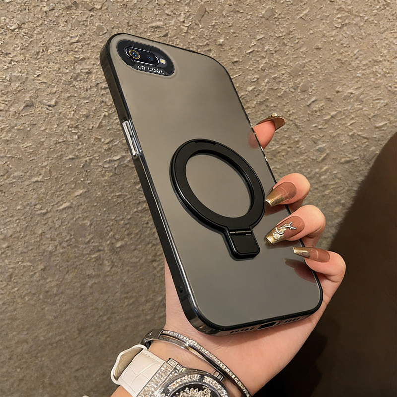 Ốp Lưng PBZZ Cho oppo a5s a12 A7 a3s a12e F9 PRO a12s Vỏ Điện Thoại Vỏ Cứng Chống Sốc Thiết Kế Mới Thẩm Mỹ Có Giá Đỡ Màu Đen CYFXZJ02