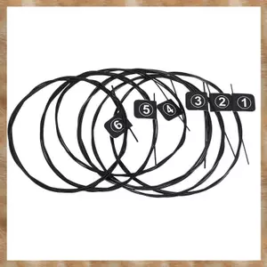 6 Cái / bộ NX35-C Trọn Bộ Dây Đàn Guitar Cổ Điển Nylon Màu Đen Căng Thẳng Cứng 0,028 - 0,045 inch