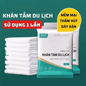 Khăn Tắm Du Lịch Sử Dụng Một Lần DINO Vải Cellulose Phân Hủy Sinh Học Thấm Hút Tốt Mềm Mịn Không Kích Ứng Da