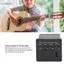 Guansfs Bộ chỉnh đàn guitar màu đen 2 băng tần EQ Acoustic cho phòng thu sân khấu thực hành với các điều chỉnh âm trầm và âm bổng Dễ dàng cài đặt Được thiết kế để tồn tại lâu dài