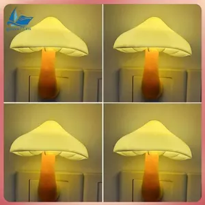 4 Gói Đèn Ngủ Cắm, Đèn Ngủ LED Nấm Cho Trẻ Em, Người Lớn, Phòng Ngủ, Phòng Tắm, Hành Lang