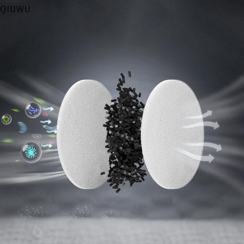 QIUWU Tranh Mặt nạ khí Mặt nạ phòng độc Bộ lọc than kép Công nghiệp hóa chất Thuốc trừ sâu Kính chống sương mù Mặt nạ bảo vệ.