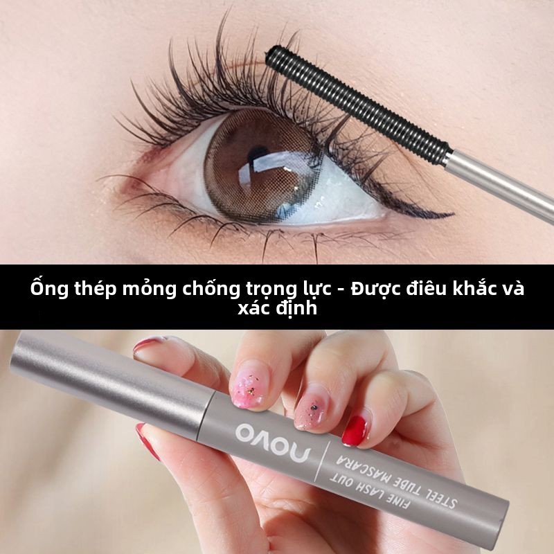 【SIÊU BỀN & CHỐNG NƯỚC】Mascara Ống Nhỏ NOVO - 1 Lần Chải, Mi Cong Vút, Dài Dày Rõ Rệt, Cả Ngày Không Sợ Lem