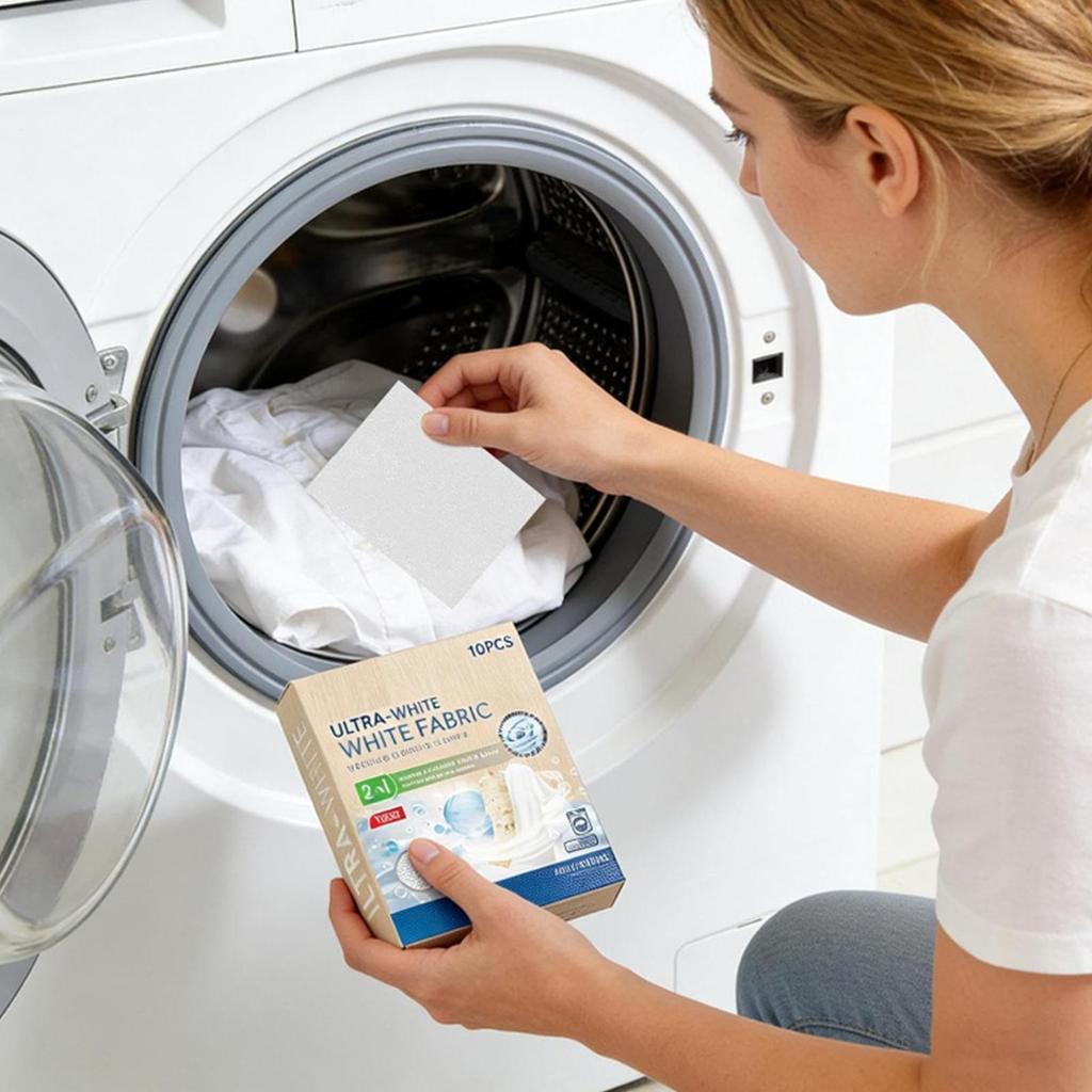 Thuốc Nhuộm Trắng Cho Quần Áo 10 Tờ Tự Nhiên Tô Màu Phục Hồi Thuốc Nhuộm Trắng Cho Quần Áo Cotton Len Gỗ Vải