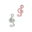 FUHUIOT Musical Note Kẹp Tóc, Acrylic Sáng Tạo Chấm Bi Kẹp Tóc, Dễ Thương Chống Trơn Trượt Ngọt Ngào Thanh Lịch Sọc Tóc Barrettes Nữ