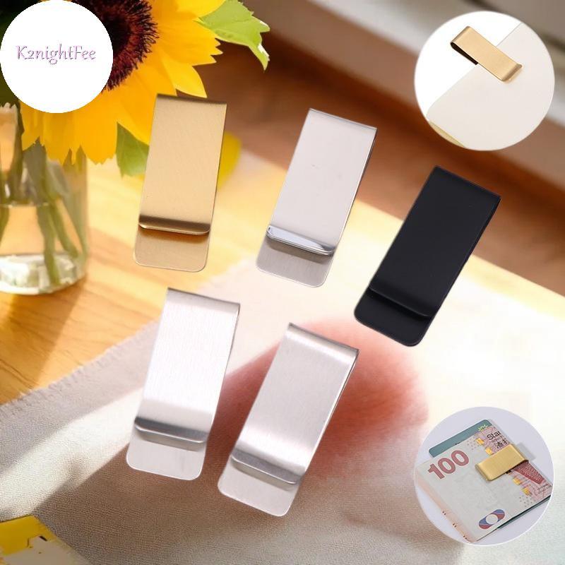 K2nightFee 5 Cái Đơn Giản Mỏng Kim Loại Kẹp Tiền Di Động Đa Năng Kinh Doanh Kẹp Thẻ Nam Ví Đựng Thẻ Kinh Doanh Ví Kẹp Tiền VN