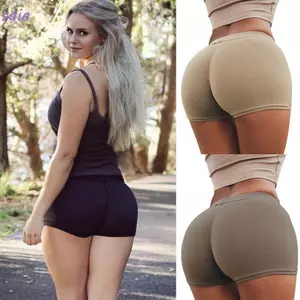 SAIA Yoga Ngắn Nữ Tập Gym Quần Chạy Bộ Gợi Cảm Màu Trơn Cotton Chạy Bộ Quần Short