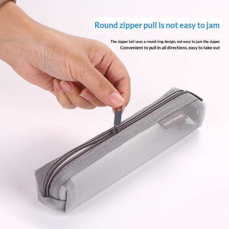 HFSHY Nylon Lưới Trang Điểm Sắp Xếp Trong Suốt Có Thể Nhìn Thấy Dung Tích Lớn Di Động Cho Lipsti Bút Chì Kẻ Lông Mày Lưu Trữ Du Lịch VN