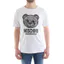 Áo sơ mi nam nữ cổ tròn tay ngắn họa tiết ren gấu bông, chất liệu cotton cao cấp, size XS-3XL