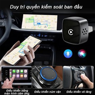 Không Dây CarPlay Android Auto Dongle 2 Trong 1 Tự Động Kết Nối Điều Khiển Bằng Giọng Nói Rộng Phù Hợp Với Xe Ô Tô Có Dây