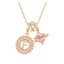 26 Chữ Vòng Cổ Nữ Đồng Kẻ Sọc Zircon Ánh Sáng Sang Trọng Phù Hợp Với Đường Đá Chữ Pend