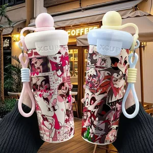 ✨Sản phẩm mới✨Hell Inn Angel Hàng hóa Phao ống hút Bình giữ nhiệt bằng thép không gỉ Dung tích lớn Cốc cà phê di động Học sinh✨Sự kiện✨