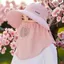 Mũ chống nắng mới cho nữ với vành thoáng khí, bảo vệ toàn mặt khỏi tia cực tím, phù hợp dùng ngoài trời - 4ETW