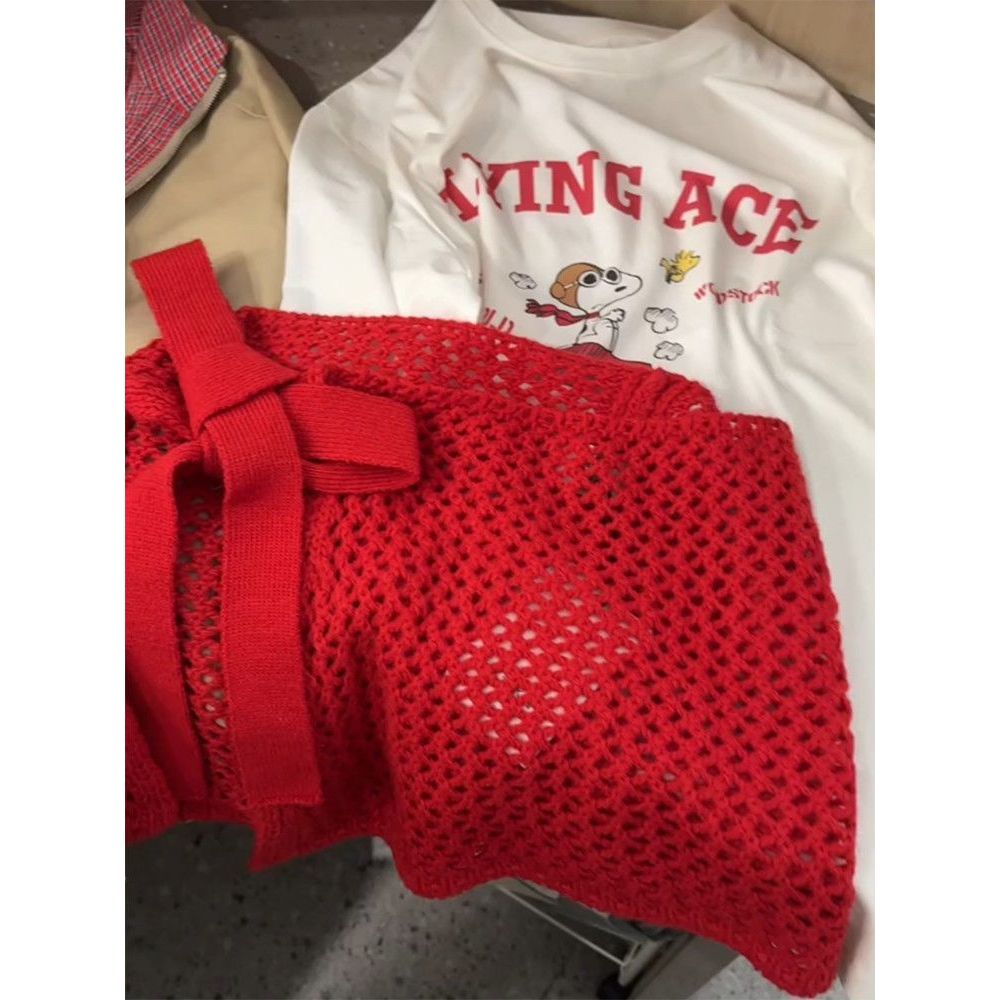 Milyfashion Xám Phù Hợp Với Lưới Rỗng Dệt Kim Mông Màn Váy Lớp