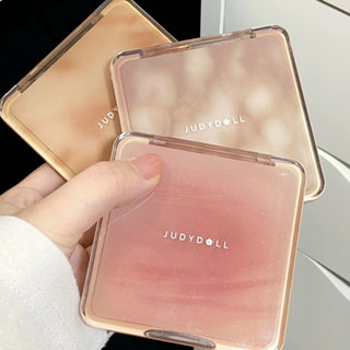 JudydoLL Bảng xếp nếp đa năng có độ bóng cao Hai màu Matte Brightening Ba chiều Colorfast Bột bóng mũi đa chức năng