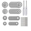 Bộ 50PC Emery Máy Mài Điện Treo Máy Mài Phụ Kiện Bộ Mài Đánh Bóng Cắt WZCL