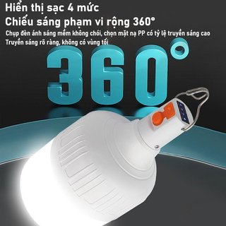 Đèn LED sạc lại chống nước, phù hợp cắm trại và chợ đêm