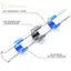 Ge 800 Chiếc Hàn Cói Dây Kết Nối Bộ Co Nhiệt Mông Dây Điện Thiết Bị Đầu Cuối n