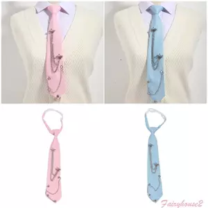 FF Cà vạt Polyester Unisex hiện đại có thiết kế họa tiết chuỗi ngôi sao độc đáo