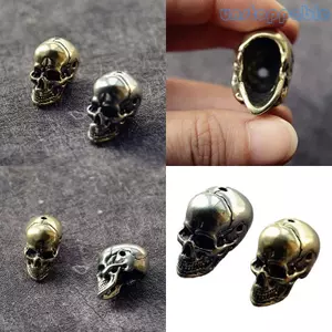 Unstop * Nervous Bronze Skull Triplicate Pass Charm Thin Dark Addition Everyone Instances