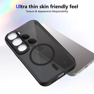 Ốp lưng Vivo V40 Lite Vỏ thu hút từ tính màu đen mờ cho ốp điện thoại Vivo V40 Lite 5G
