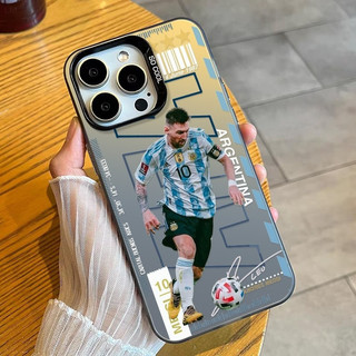 Ốp Điện Thoại Ngôi Sao Bóng Đá Tương Thích Cao Cấp iPhone 7Plus 16Pro Chống Mài Mòn 14Plus 13Pro 15ProMax 12ProMax Hợp Thời Trang 11 XSMAX 17PROMAX Vỏ Bảo Vệ Chống Sốc Chống Sốc