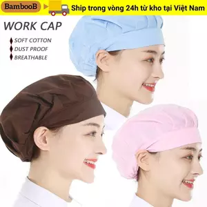 Mũ làm việc chống bụi BAMBOOB, Băng đô làm việc tóc đi kèm Mũ quấn tóc, Phụ nữ Người đàn ông Dịch vụ thực phẩm Cotton Nấu ăn Mũ vệ sinh Khách sạn