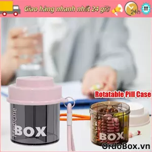 Hộp đựng thuốc ORDOBOX, Thuốc có thể xoay được, Cửa sổ trực quan có nắp hộp đựng thuốc
