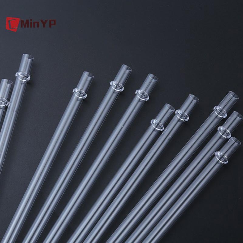 CMinYP 10 Chiếc Trắng Lấp Lánh Nhựa Ống Hút 9 Inch Dài Có Thể Tái Sử Dụng Cứng Uống Ống Hút Cho Cốc Cốc Chai Vinh Quang