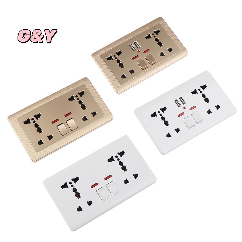 [G & Y-t] Wall Power Soet Universal 5 lỗ 2.1A Cổng sạc USB kép Soet [Mới]