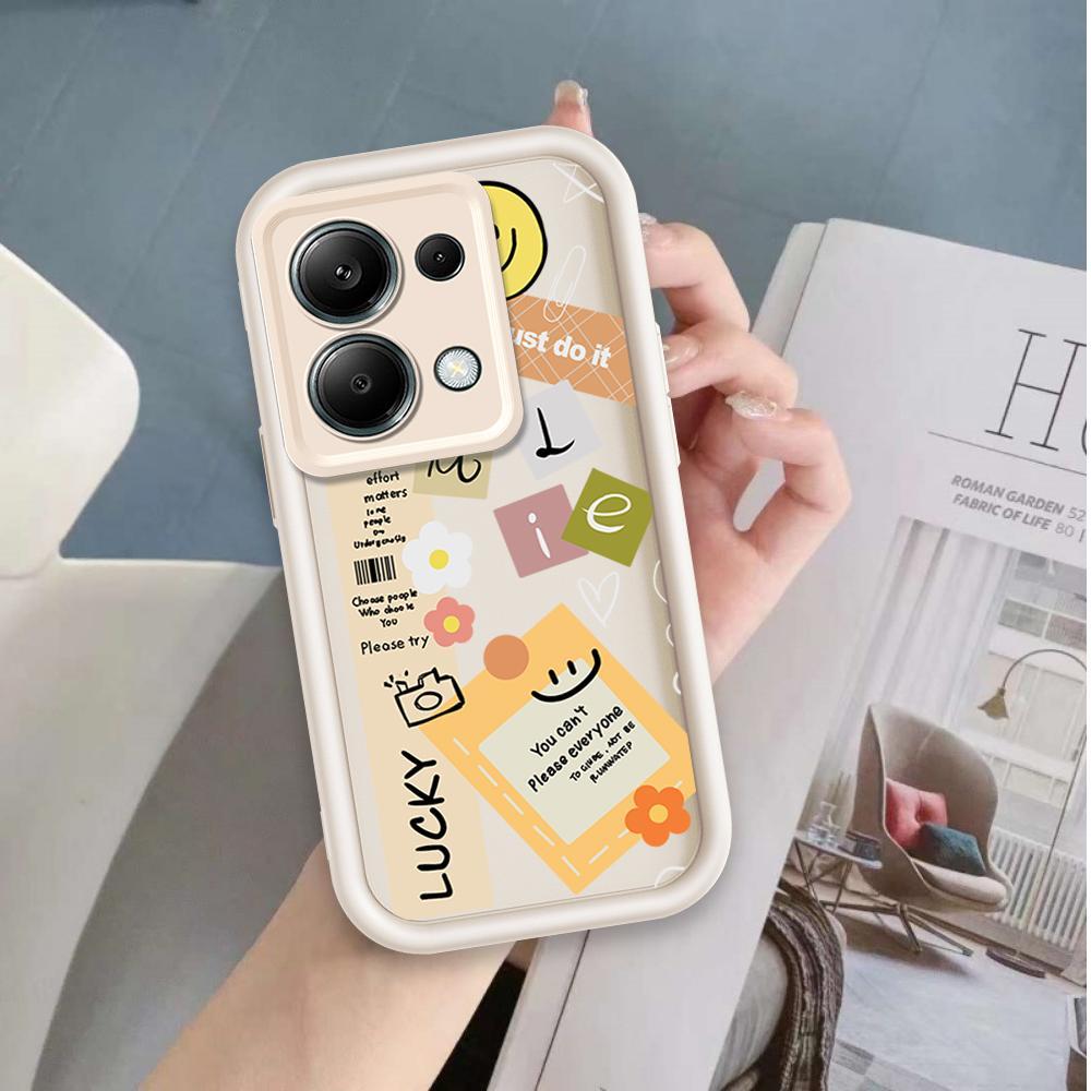 Ốp Cho OPPO A6 Pro Phim Hoạt Hình Silicon Mềm Mại Đáng Yêu Ốp điện thoại TPU Nhãn Nụ Cười Hoa Thiên Thần Mắt Mặt Sau Chống Sốc