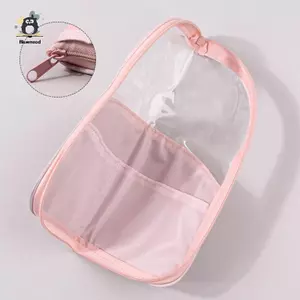 Hộp đựng cọ trang điểm Hộp đựng cọ trang điểm Túi đựng mỹ phẩm chống nước du lịch Stand-up Cốc trang điểm có thể gập lại có dây kéo mới