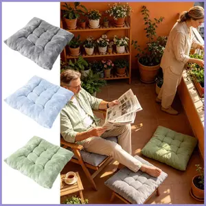 Đệm Ghế Có Dây Buộc 40cmx40cm Sang Trọng Chống Trơn Trượt Miếng Lót Sàn Có Dây Buộc Mềm Ghế Gối Cho Xe Gia Đình mueadsyvn