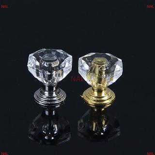 [NA] 10 Chiếc Acrylic Pha Lê Núm Tủ Ngăn Kéo Kéo Tay Cầm Tay Nắm Cửa Kim Cương Cabine MỚI