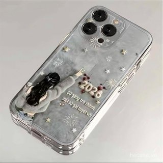 Ốp Điện Thoại Phong Cách Mới Văn Bản Thời Trang Cô Gái Thích Hợp Cho iPhone 14promax 13promax 12promax 14 13 12 11 pro max 15 16 17 promax xr xs 16pro 15pro Ốp Silicon Chống Sốc