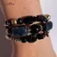 Vòng tay quấn hạt quyến rũ AqToCna Bohemian, pha lê cổ điển, ngọc lam và mã não Vòng tay nhiều lớp đính cườm / vòng tay AqToCna
