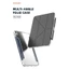 Bao Da Mutural Folio Gập Chữ Y Cho iPad Pro/Air/Gen - Chống Sốc, Lưng Trong Suốt, Có Khe Để Bút