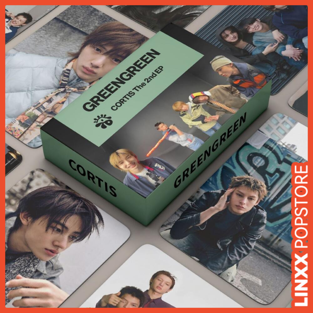LINXX 55 CÁI CORTIS Bộ Lomo Cards GREENGREEN Album Kpop Boy Group Fan Collectibles Thần tượng Hàng hóa Quà tặng ngày lễ cho người hâm mộ