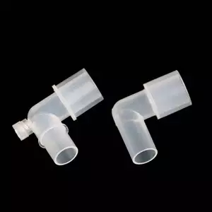 Ống gây mê Đầu nối hình chữ L Vòng khuỷu tay Đầu nối nội khí quản 90 độ Đẹp