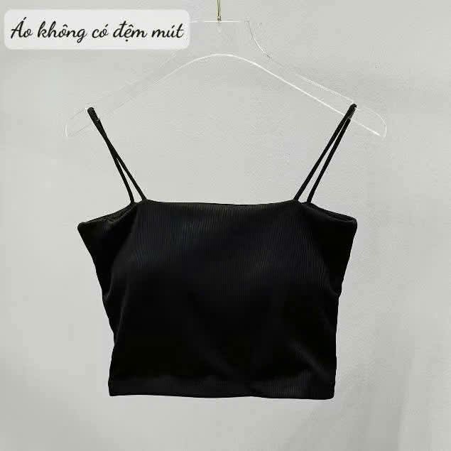 [ MỞ BÁN GIẢM 60% ] áo bún 2 dây  gân tăm mềm mịn co giãn -hình MÈO ĐƠN GIẢN -CHANG3158