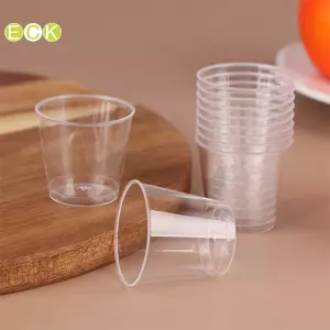 50 Cái 30ML Cốc Nhựa Mini Trong Suốt Dùng Một Lần Dã Ngoại Ngoài Trời Sinh Nhật Nhà Bếp Tiệc Bắn Kính Thạch Ly Bộ Đồ Ăn ting Đẹp