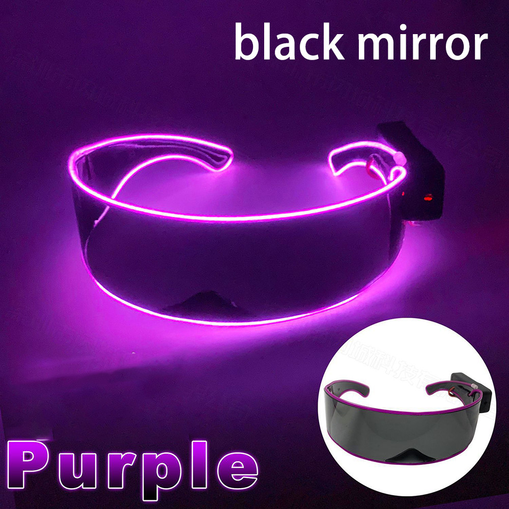 Punk LED Kính Mát Không Dây Sáng Lên Kính Cho Nam Nữ Kính Phát Sáng Phụ Kiện Tiệc Cho Cosplay Thanh Vũ Vật Dụng