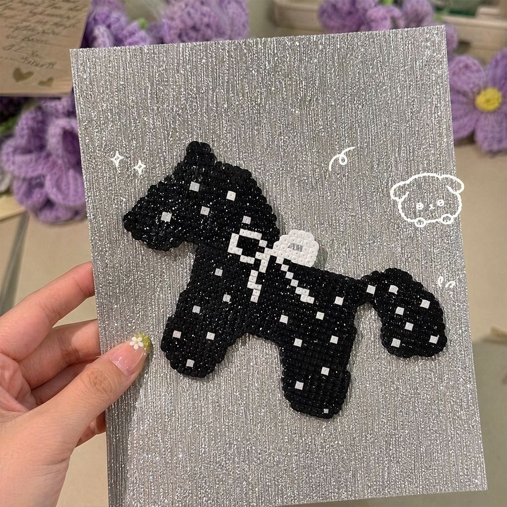 HIGHVIEWLS Perler Hạt Vải, Phụ Kiện Đồ Chơi DIY Handmade Hạt Perler Giấy Chịu Nhiệt, Quà Tặng Long Lanh Sắt-on Thảm Cho Ảnh Perler Hạt