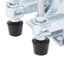 BEABOUT 2 chiếc Kẹp tháo nhanh, Kẹp chuyển đổi chống trượt 79 * 52mm, Kẹp chuyển đổi dọc màu bạc nặng Hàn