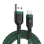 Cáp USB C bện BTM TangleFree có đèn LED và cắt nguồn thông minh