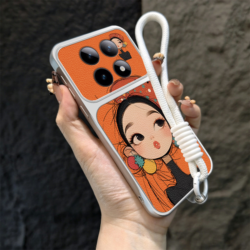 Ốp Lưng PBZZ Cho REDMI NOTE 15 4G NOTE 15 PRO poco M8 PRO 5G Vỏ Điện Thoại Lo Âu Vỏ Mềm Silicon Chống Sốc Thiết Kế Mới Thẩm Mỹ Hoạt Hình Dễ Thương Có Dây Buộc Cho Bé Gái TBDTMD1